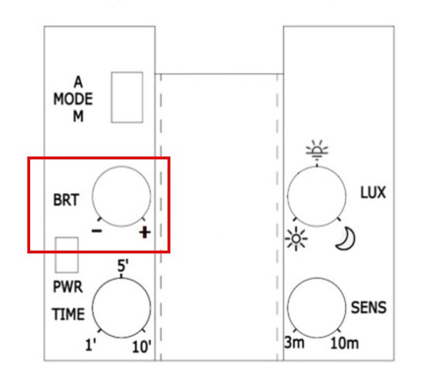 BRT dial on the Netatmo Outdoor Light