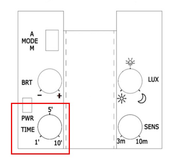 TIME dial on the Netatmo Outdoor Light